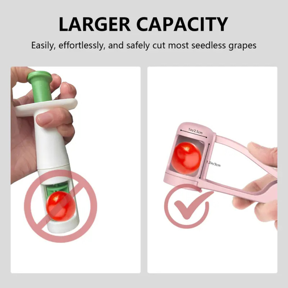 Safe Grape Cutter for Kids – Quick Fruit Quartering Tool