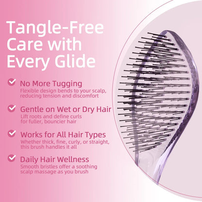 Wet & Dry Detangling Hair Brush