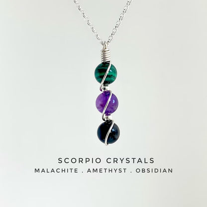 Handmade Zodiac Crystal Necklace