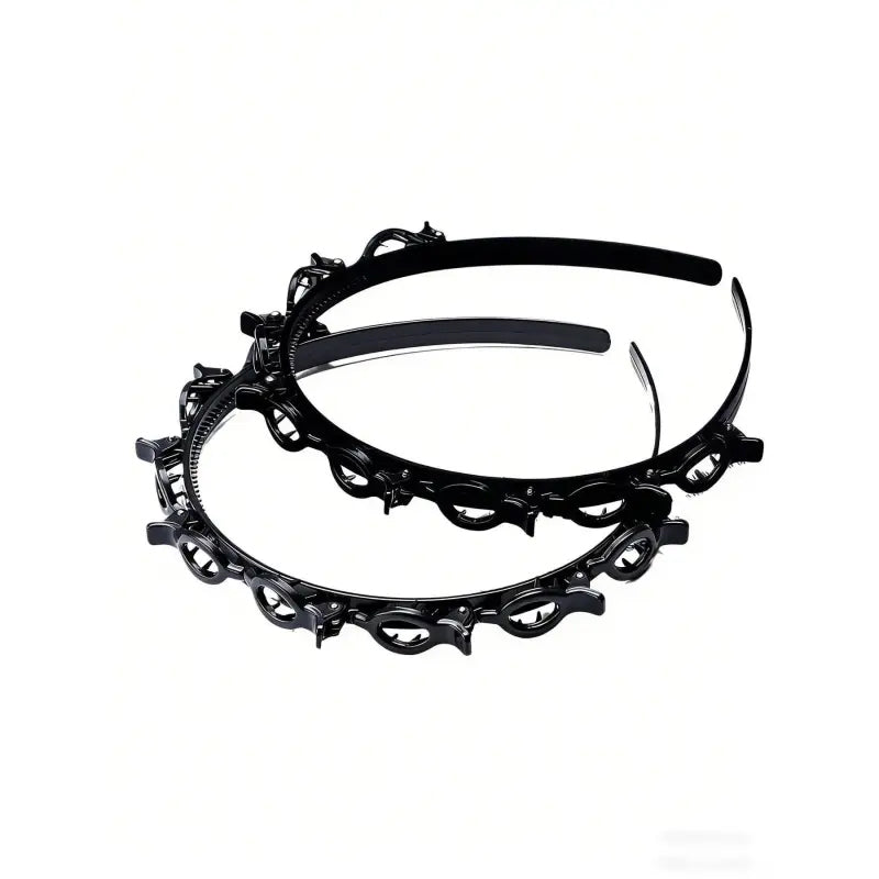 Hair Styling Headband with Clips, Anti-Slip Braiding Tool