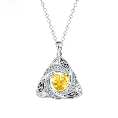 Eternal Celtic Birthstone Necklace
