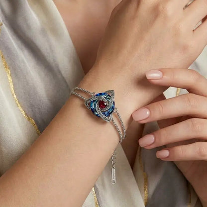 Celtic Trinity Knot Birthstone Bracelet