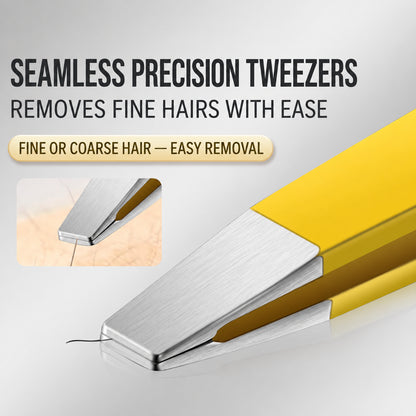 4-Piece High-Precision Stainless Steel Eyebrow Tweezer Set