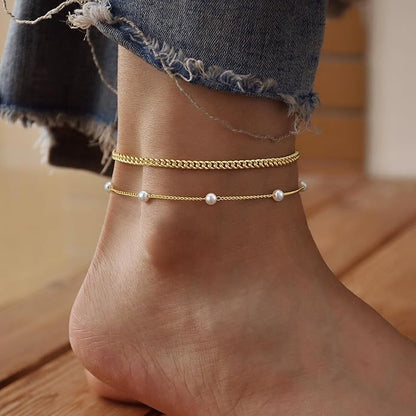 Layered Anklet Set | Chic Beach & Everyday Jewelry
