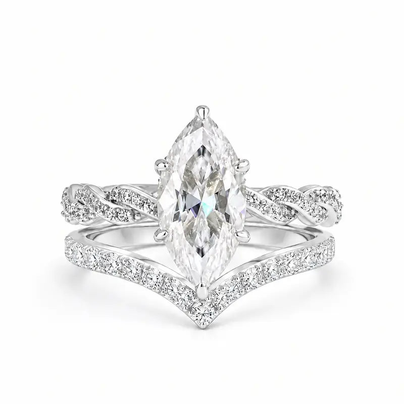 Eternal Marquise Bridal Ring Set