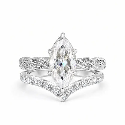 Eternal Marquise Bridal Ring Set