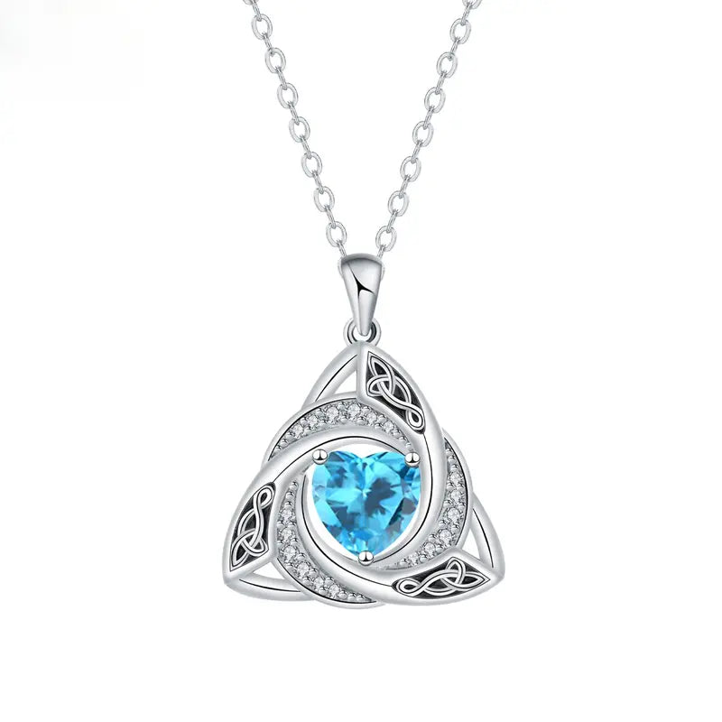 Eternal Celtic Birthstone Necklace