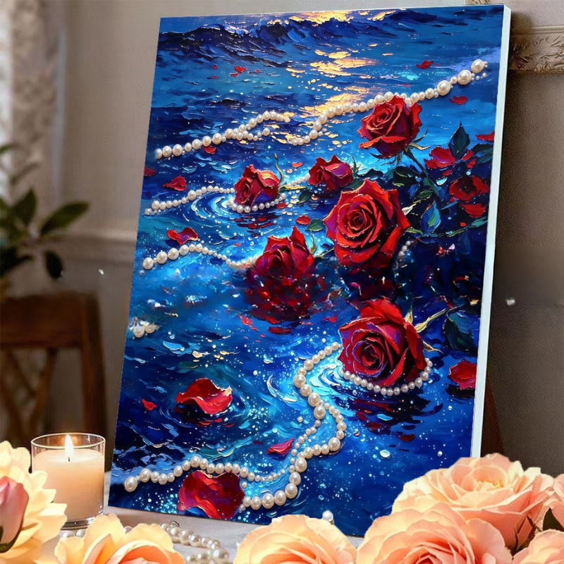 Fireworks Romantic Castle 5D Sparkling Diamond Painting Set