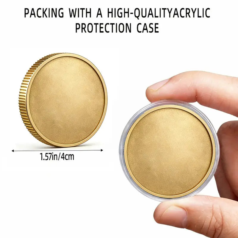 1PC Viking Glory Theme Commemorative Coin, Alloy 3D Relief Collectible Medal