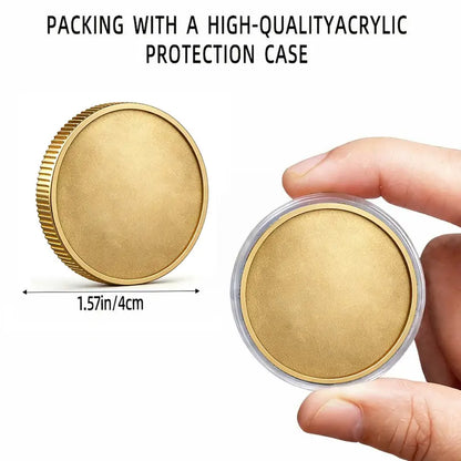 1PC Viking Glory Theme Commemorative Coin, Alloy 3D Relief Collectible Medal