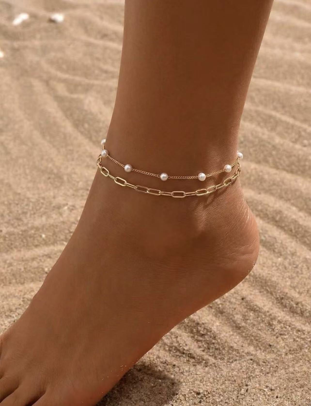 Layered Anklet Set | Chic Beach & Everyday Jewelry