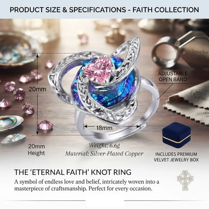 Celtic Trinity Knot Birthstone Ring