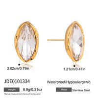 Marquise Cut Stud Earrings