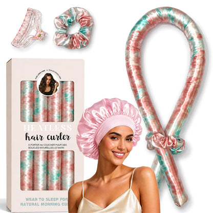 Satin Heatless Curling Set