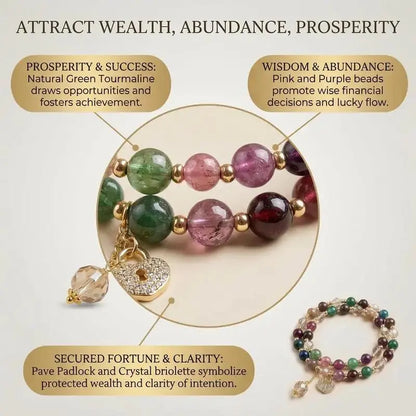 Double-Strand Stacked Crystal Bracelet
