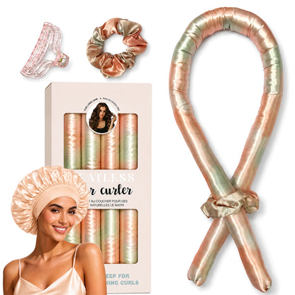 Satin Heatless Curling Set