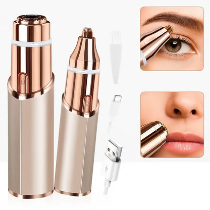 2 in 1 facial & eyebrow hair trimmer