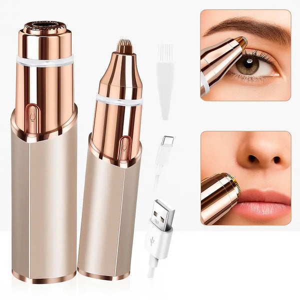 2 in 1 facial & eyebrow hair trimmer