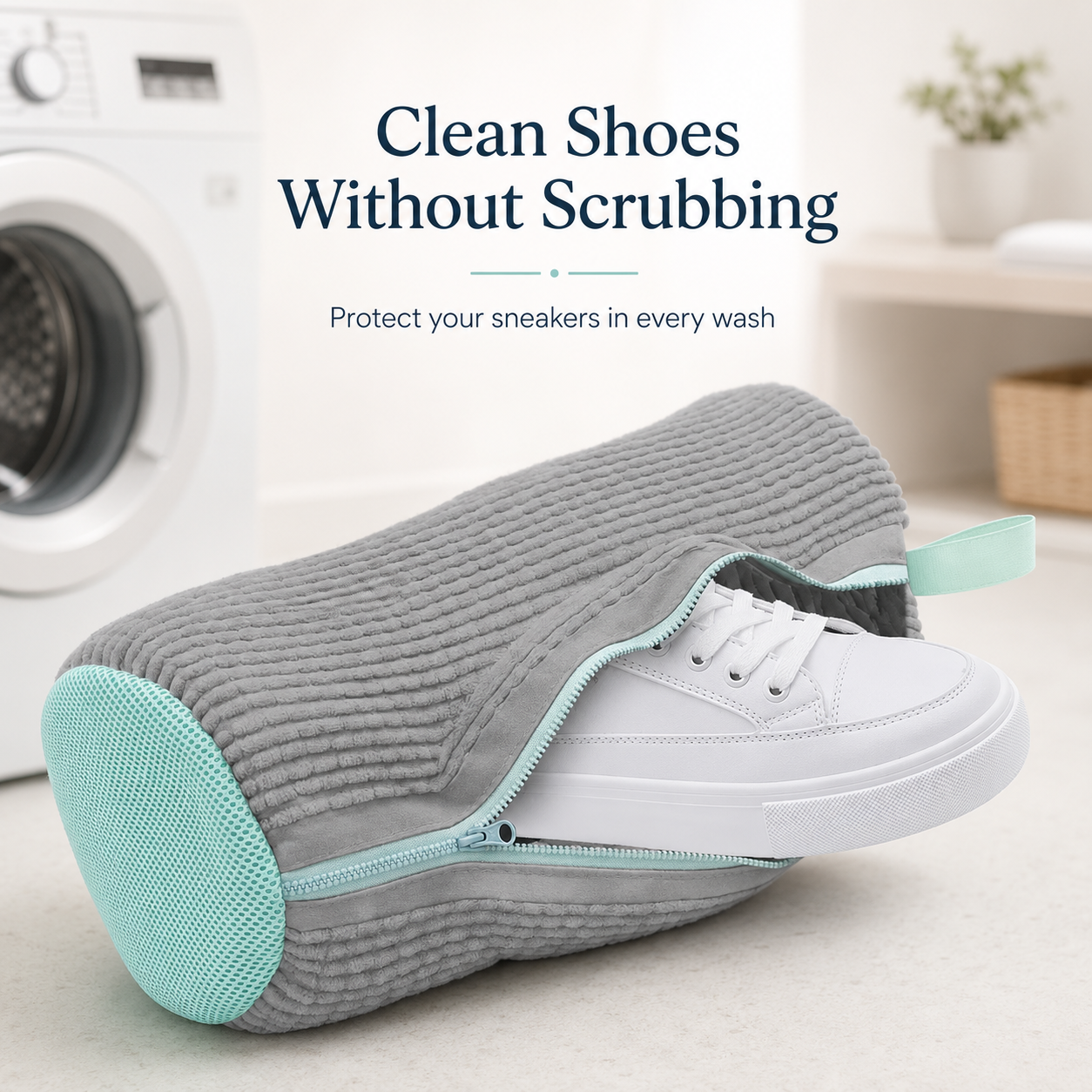 No-Scrub Sneaker Washing Bag