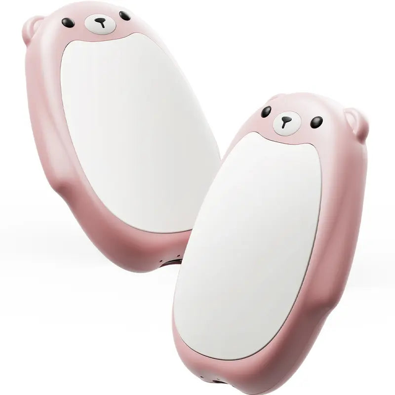 Hand Warmers Rechargeable - Cute Bear Design, 2 Pack Magnetic Hot Hands, 3 Heat Levels