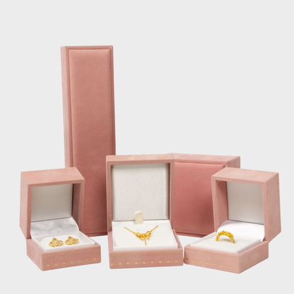 Blush Velvet Jewelry Gift Box