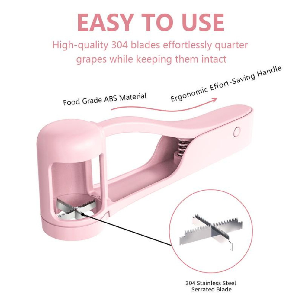 Safe Grape Cutter for Kids – Quick Fruit Quartering Tool