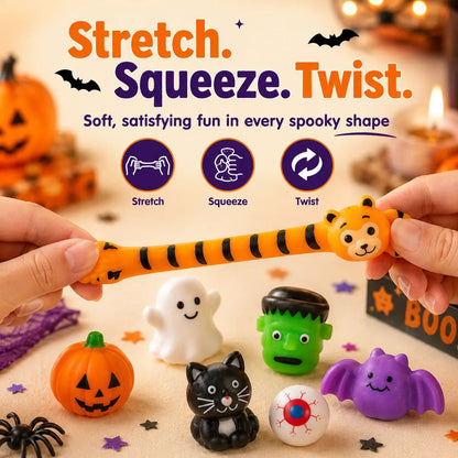 🎃 30/50PCS Halloween Mochi Squishy Toys – Cute Sensory Party Favors & Goodie Bag Fillers