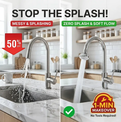 360° Rotating Kitchen Faucet Aerator, 3-Function Spray