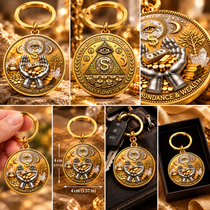 3D All-Seeing Eye Prosperity Keychain