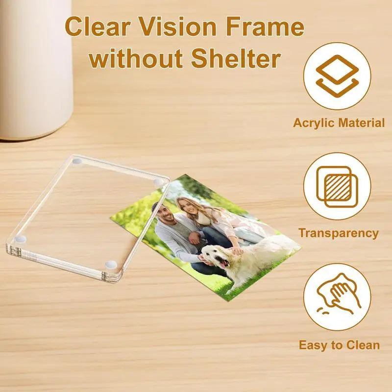 2-Pack Magnetic Mount Sun Visor Photo Clips