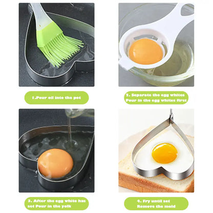 5 Counts Set Fried Egg Rings Molds