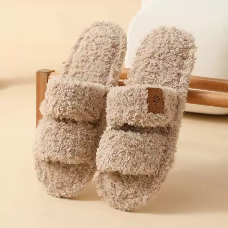Women’s Fuzzy Memory Foam Slippers Non-Slip
