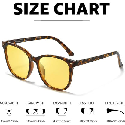 Night Driving Glasses – Anti-Glare Yellow Lens Eyewear