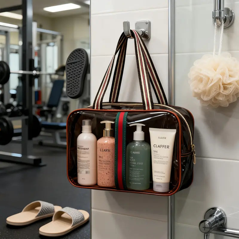 3-Piece Retro Vanity Makeup Organizer & Travel Toiletry Bag Set