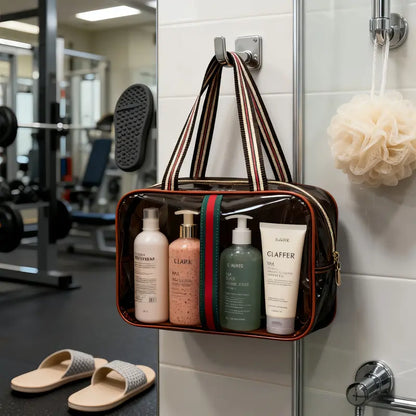 3-Piece Retro Vanity Makeup Organizer & Travel Toiletry Bag Set