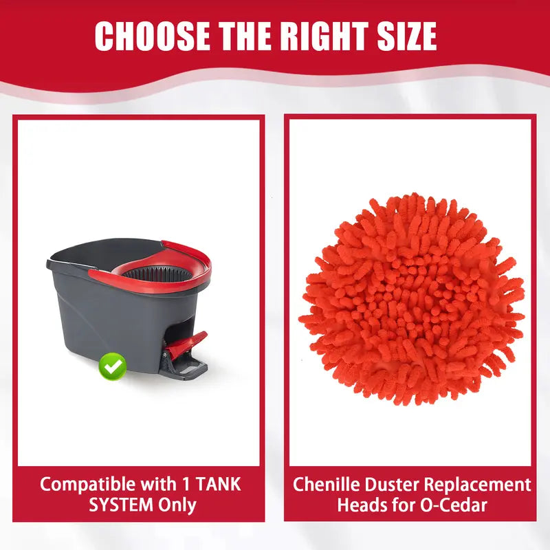 Chenille Dusting Head for Mop