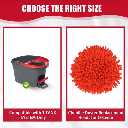 Chenille Dusting Head for Mop