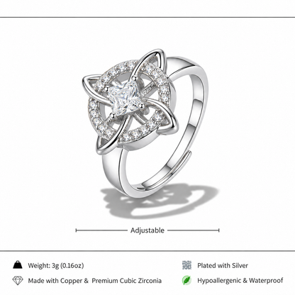 Women's Witchy Celtic Knot Band Ring