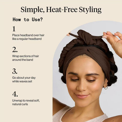 Heatless Hair Curler for Soft Waves & Curls