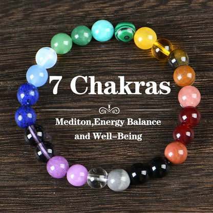 7 Chakras Crystal Beaded Bracelet