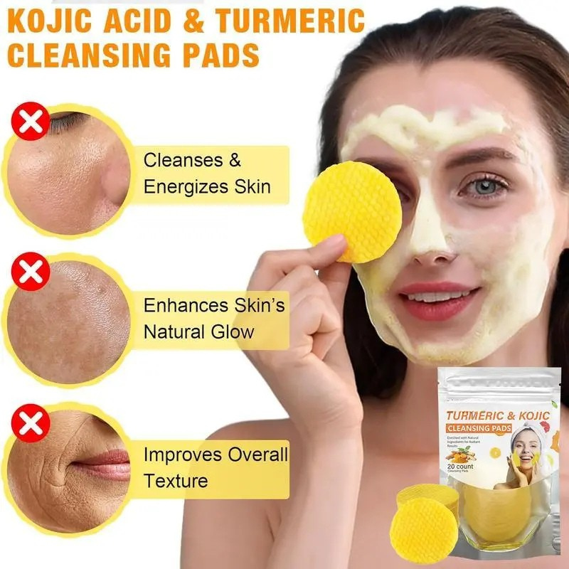 Turmeric & Kojic Cleansing Pads (20PCS)