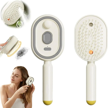 Electric Steam Hair Straightener Brush