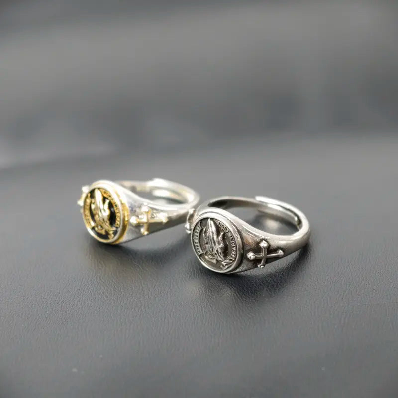 Praying Hands Faith Ring – Adjustable Open Band