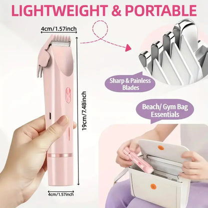 2-in-1 Painless Bikini Hair Trimmer