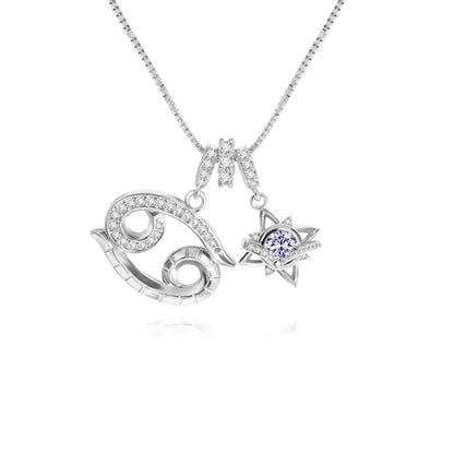 18K Gold-Plated Colorful Zodiac Star Necklace