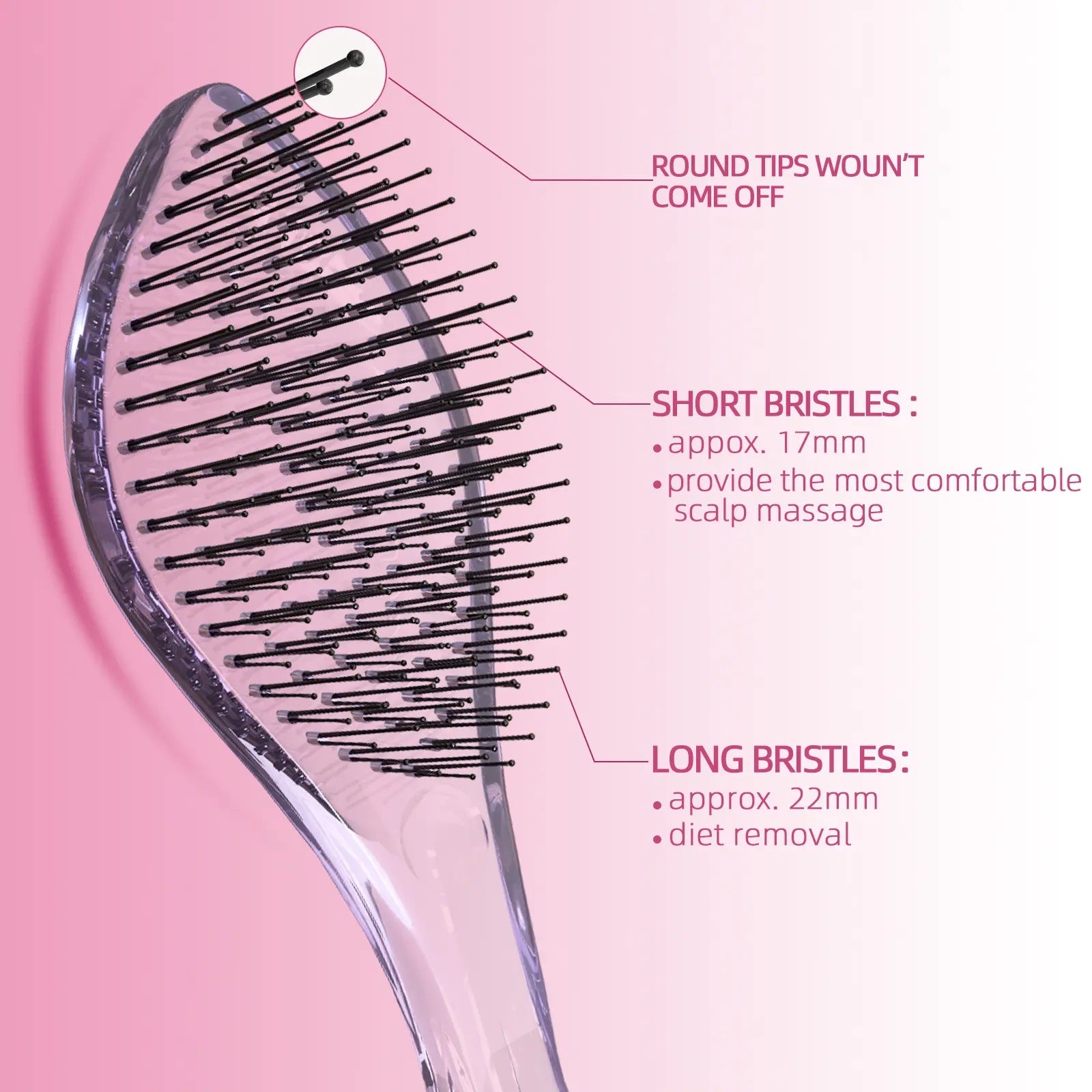 Wet & Dry Detangling Hair Brush