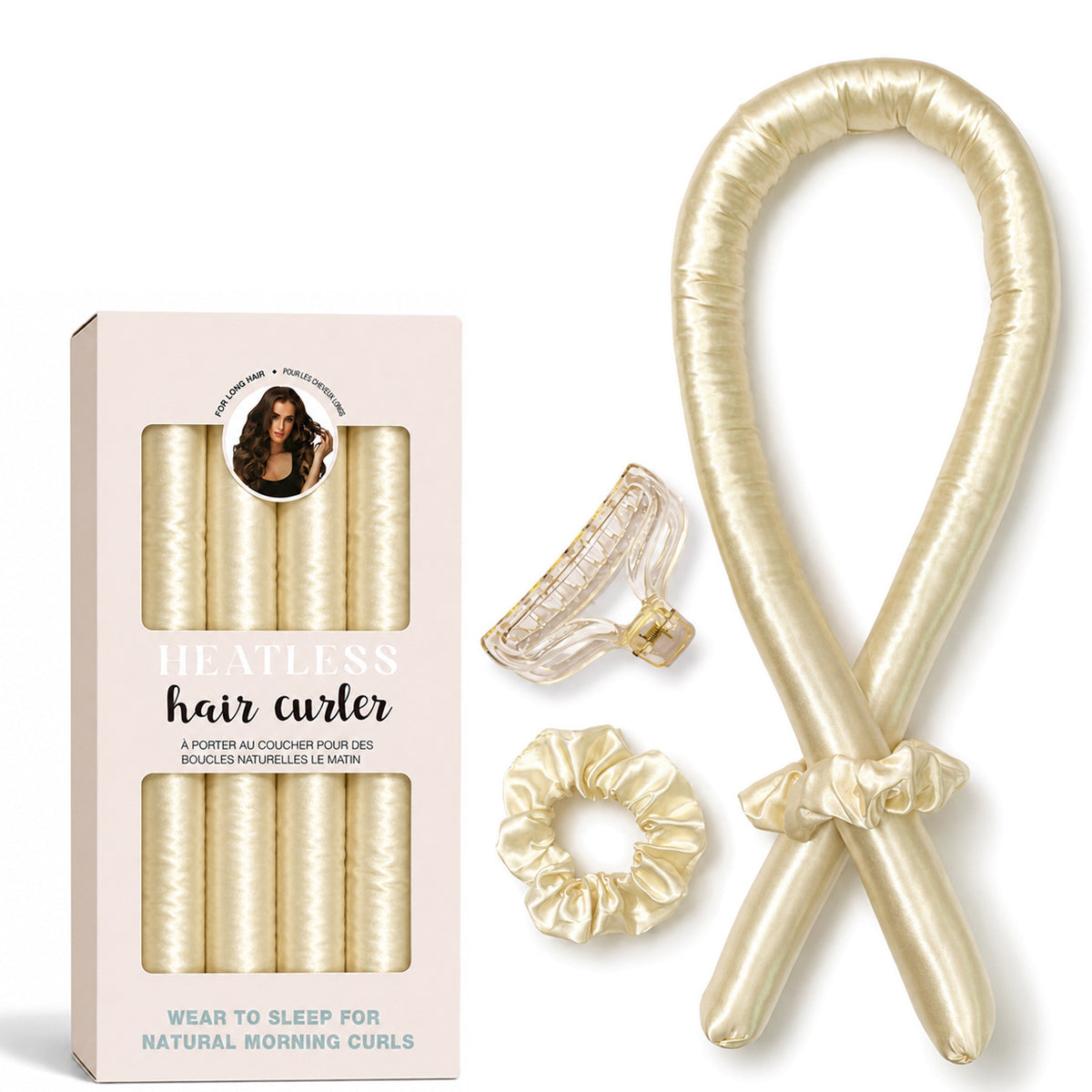 Satin Heatless Curling Set
