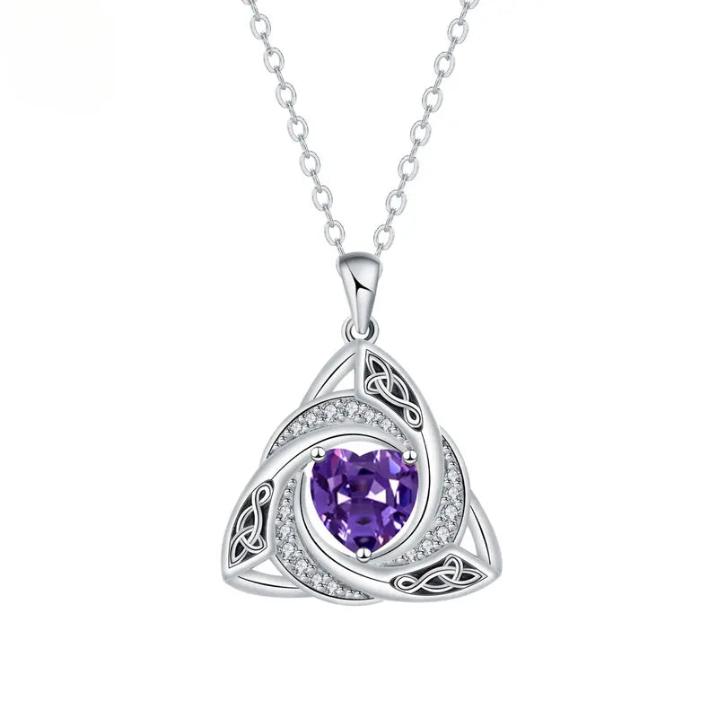 Eternal Celtic Birthstone Necklace