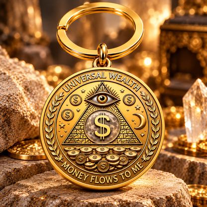 3D All-Seeing Eye Prosperity Keychain