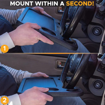 2-in-1 Car Steering Wheel Desk & Food Tray